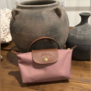 Longchamp le pliage mini bag antique pink